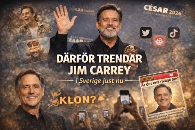Därför trendar Jim Carrey i Sverige just nu