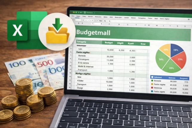 Ladda Ner En Gratis Budgetmall i Excel