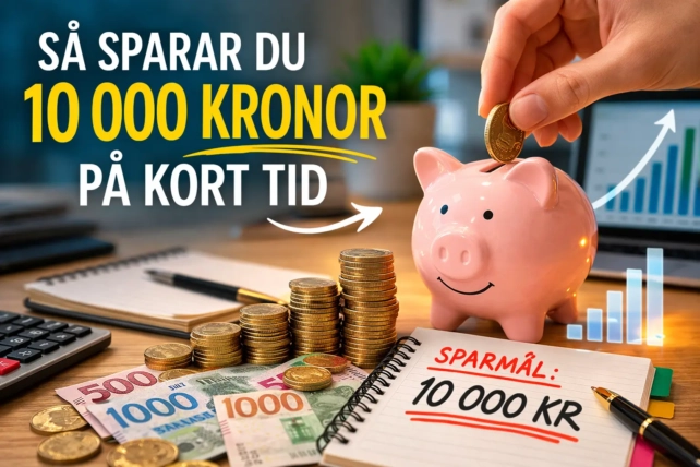 Så Sparar Du 10 000 Kronor På Kort Tid