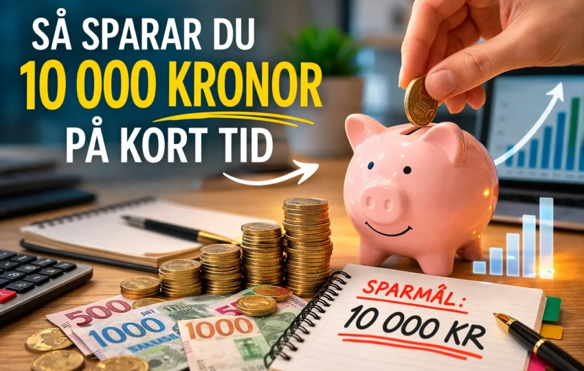 Så Sparar Du 10 000 Kronor På Kort Tid