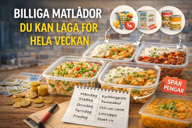 Billiga Matlådor Du Kan Laga För Hela Veckan