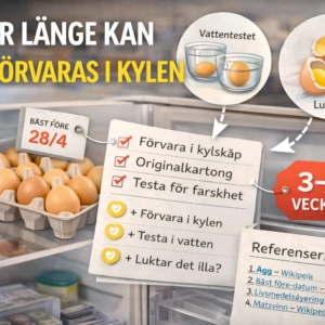 Hur Länge Kan Ägg Förvaras i Kylen