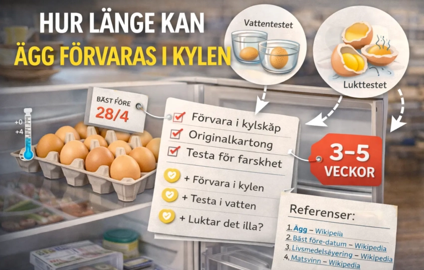 Hur Länge Kan Ägg Förvaras i Kylen