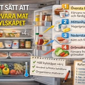 Rätt Sätt Att Förvara Mat i Kylskåpet