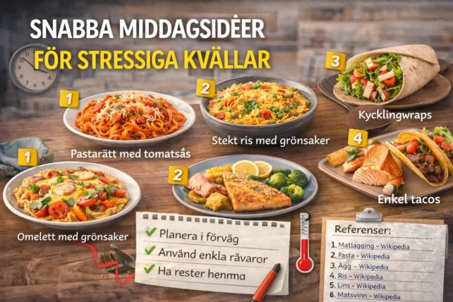Snabba Middagsidéer För Stressiga Kvällar