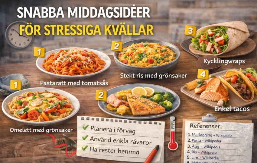 Snabba Middagsidéer För Stressiga Kvällar