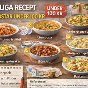 Billiga Recept Som Kostar Under 100 Kr