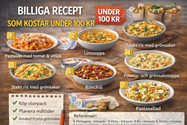 Billiga Recept Som Kostar Under 100 Kr