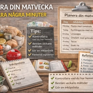 Planera Din Matvecka På Bara Några Minuter