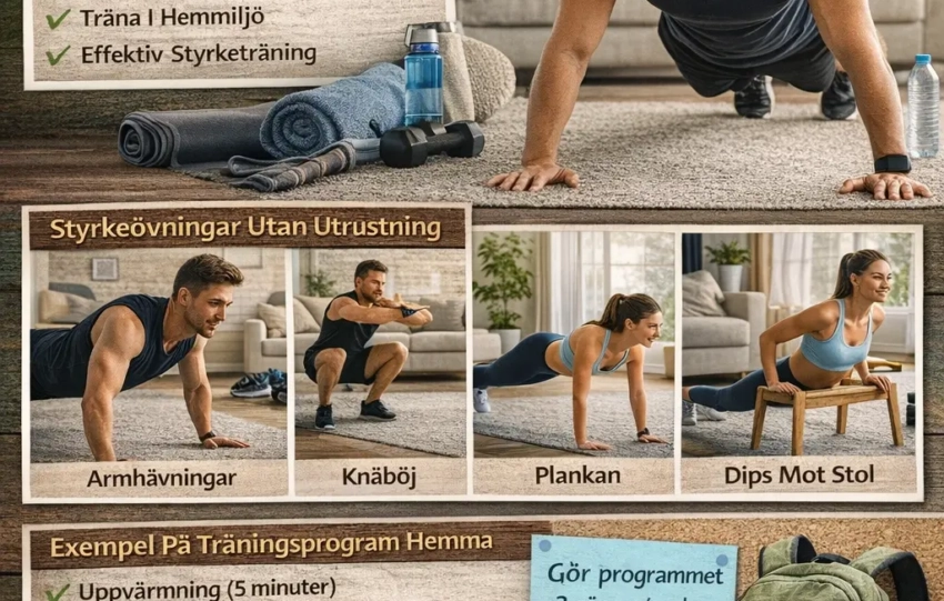 Träna Styrka Hemma Utan Gymkort