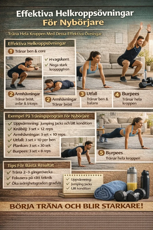 Effektiva Helkroppsövningar För Nybörjare