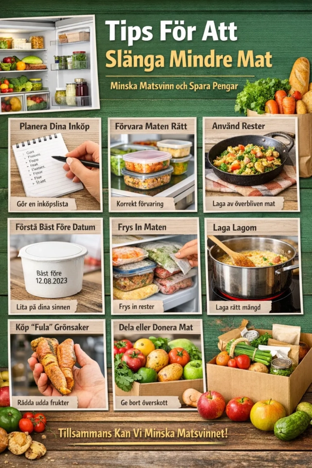 Tips För Att Slänga Mindre Mat