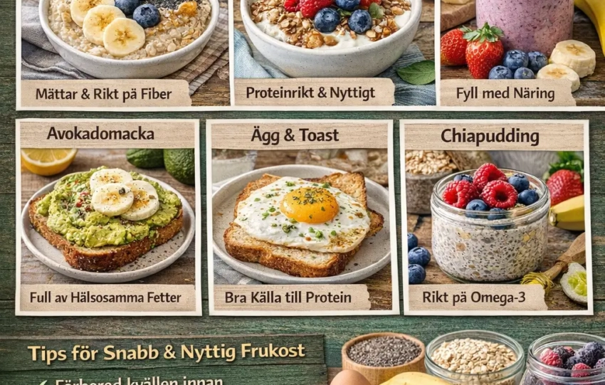 Enkla Och Nyttiga Frukostar På 5 Minuter