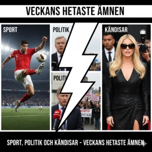 Sport, politik och kändisar – Veckans hetaste ämnen
