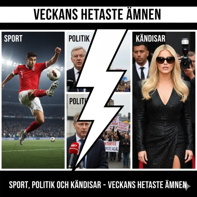 Sport, politik och kändisar – Veckans hetaste ämnen