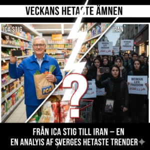 Från Ica Stig till Iran – En analys av Sveriges hetaste trender