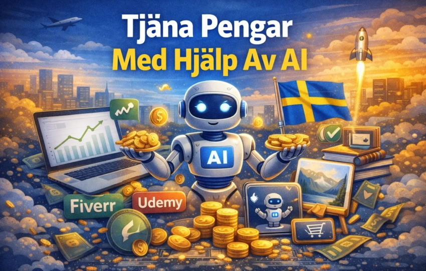 Tjäna Pengar Med Hjälp Av AI – Komplett Guide 2026